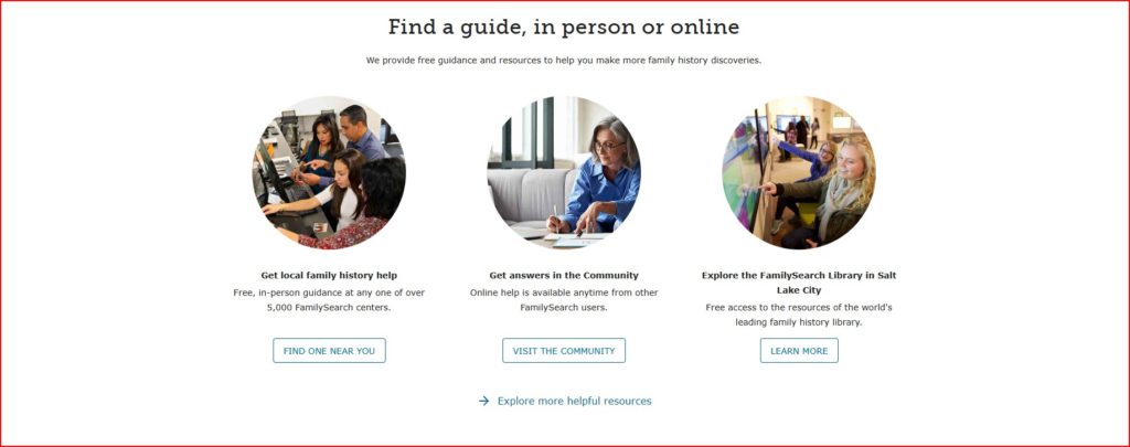 Family Search Home Page - 06